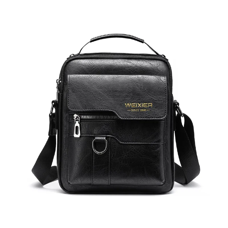 Men Crossbody Bag Shoulder Bags Vintage Men Handbags Large Capacity PU Leather Bag For Man Messenger Bags Tote Bag