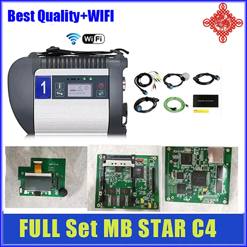 

MB STAR C4 SD Compact 4 Diagnostic Tool Full Chip MB STAR C4 With Wifi And Work For Mercedes-Benz Car Truck Diagnostic Tool