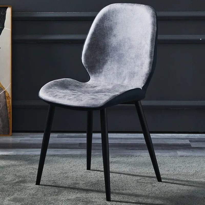 

Nordic dining chair household back chair modern simple design leisure chair office commercial reception chair cy61 grey technica