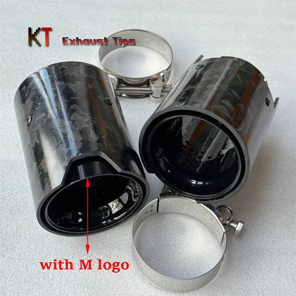 1 шт. M Performance Logo глянцевый черный M2 M3 M4 M5 карбоновый наконечник выхлопной трубы для