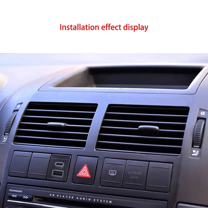 Для VW POLO 2004-2011 1 шт., 12 В, 24 В, двойная USB-разъем для автомобильного зарядного устройства с QC3 0 и PD, замена порта быстрой зарядки типа C (art.: 3920d43cb70a2) - 3920d43cb70a2