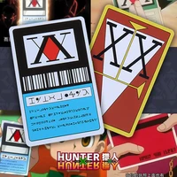 anime hunter x hunter cosplay costume props license card ging freecss cosplay hisoka kurapika killua zoldyck pvc card collection
