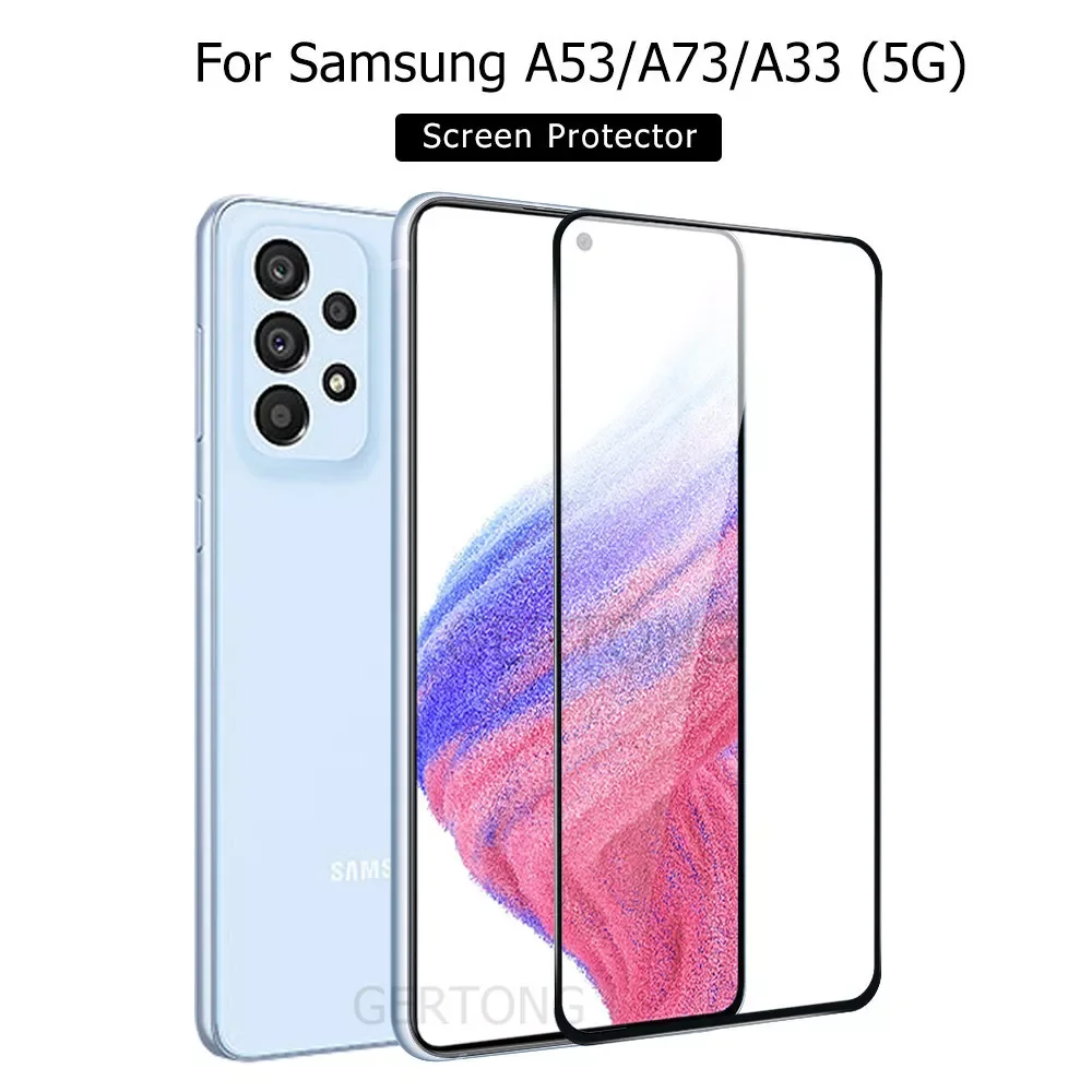 

Full Cover Protetive Glass For Samsung Galaxy A53 A73 A13 A23 A33 A52 A52S 5G Screen Protector Glass Safety Tempered Glass Film