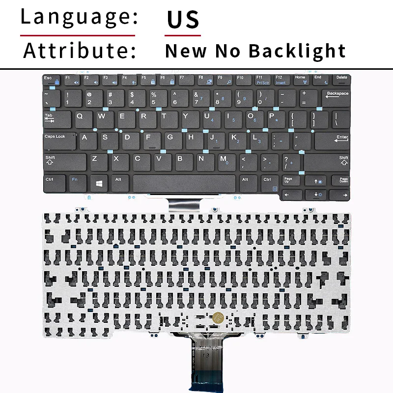 Русская клавиатура для DELL E5280 E7280 E7380 E7220 Latitude 5290 7290 7380 7389 7390 5288 5289 E7390 E7290 E5290 (art.: 3920dcf3bee51) - 3920dcf3bee51