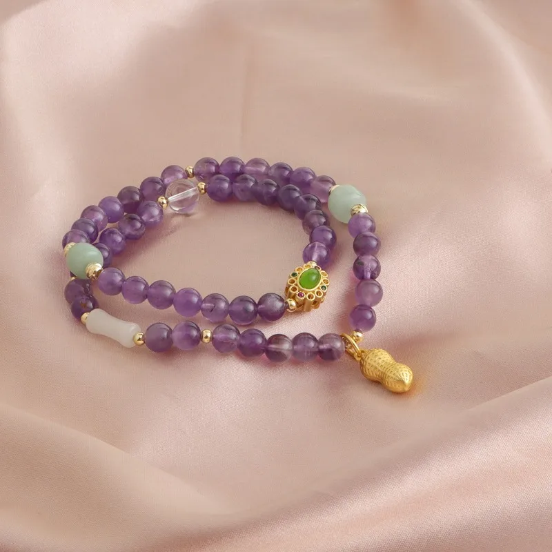 Minar в китайском стиле искусственный нефрит натуральный камень цветочный арахис