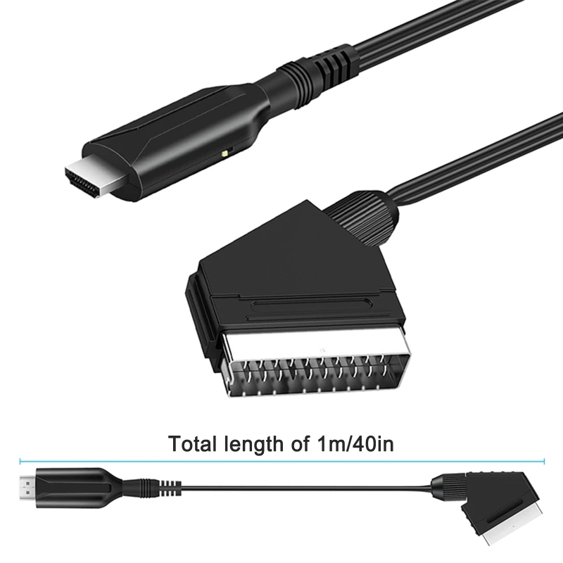 Адаптер конвертера видео-аудио высокой четкости совместимый с HDMI-SCART