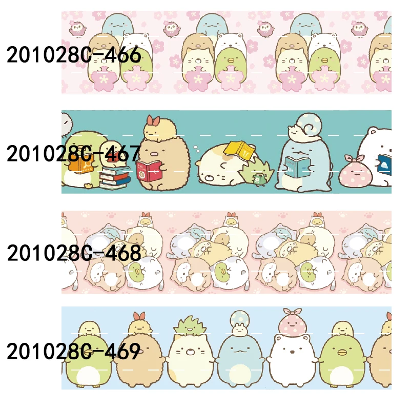 

Корсажная лента Listones с японским аниме и мультяшным принтом, 50 шт. для рукоделия, бант для волос, Декор, шитье