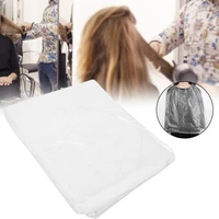 50pcs disposable haircut salon shawl hairdressing dyeing barbers haircut hairdressing aprons plastic cape barber necessaries