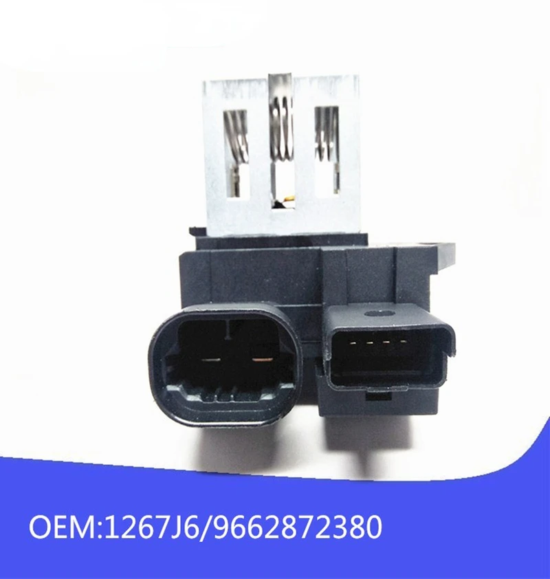 

Fan resistor OEM1267J6 9662872380 for Peugeot 1007 207 301 301 407 308 408 508 DS3