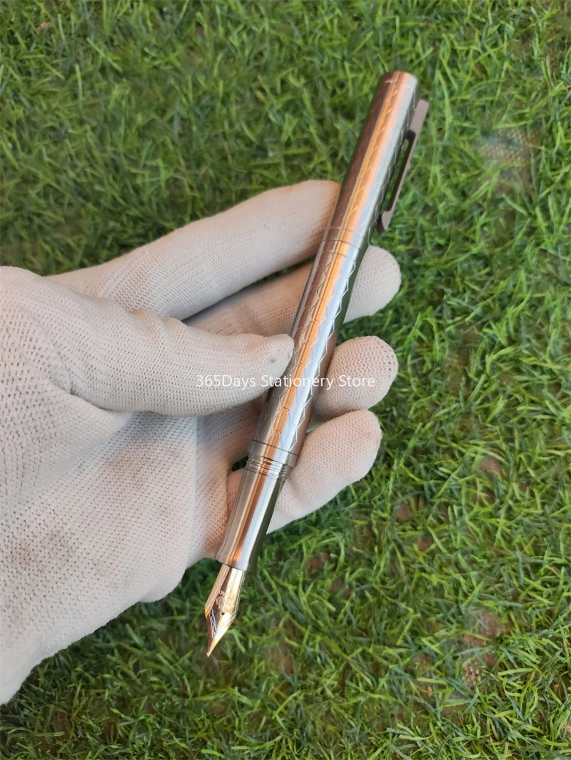 Новая титановая сверхлегкая перьевая ручка Jinhao в сборе иридиевое золото F перо 0 5