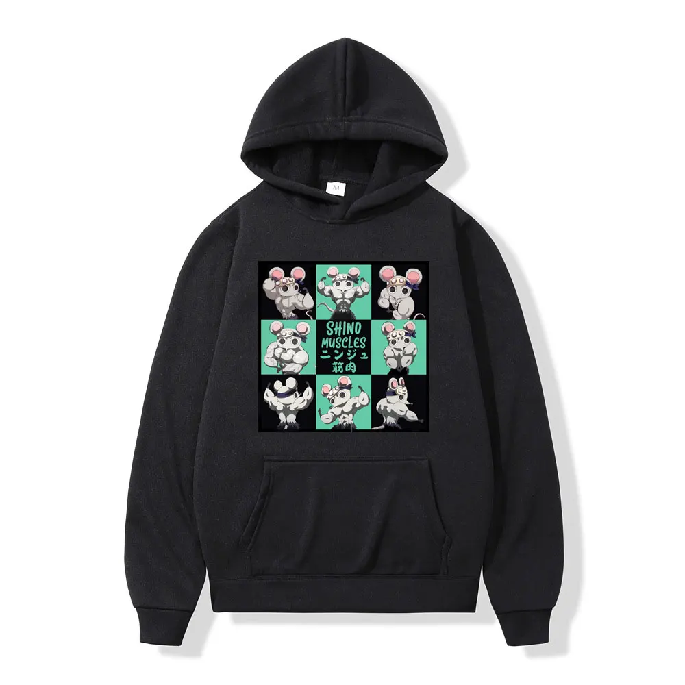 

Japanese Anime Demon Slayer Uzui Tengen Hoodie Manga Muscular Ninja Mice Muki Gym Casual Tracksuit Outerwear Unisex Streetwear