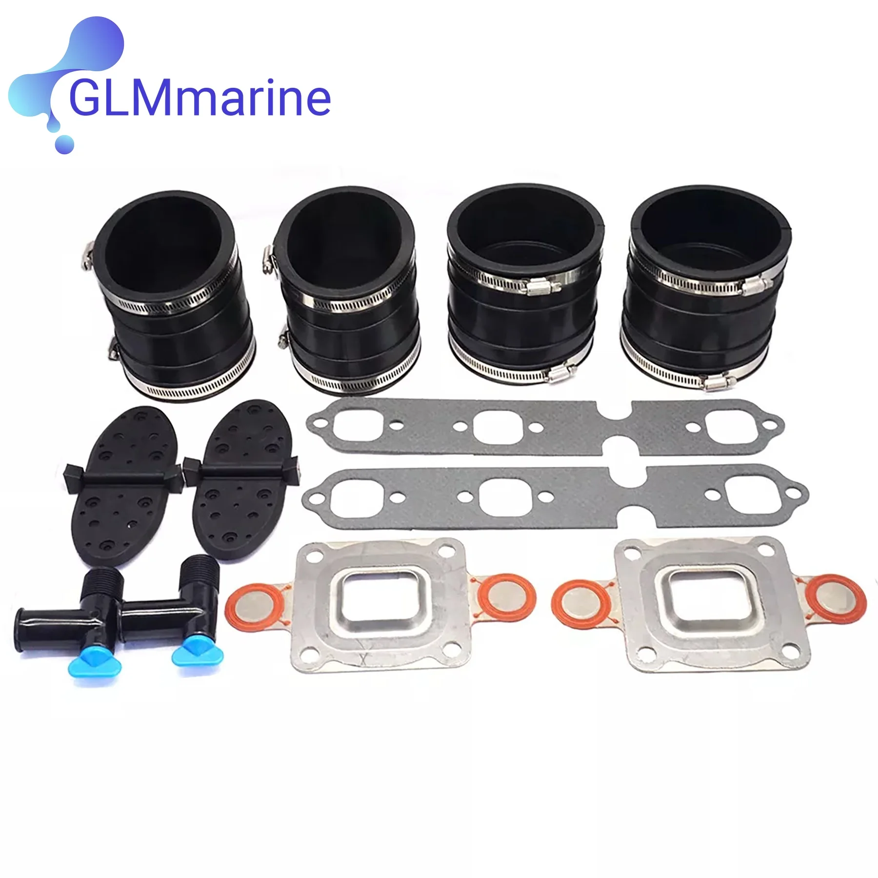 Комплект впускного выпускного коллектора 4 "для MerCruiser GM V6 864549A02 807166A1 99757