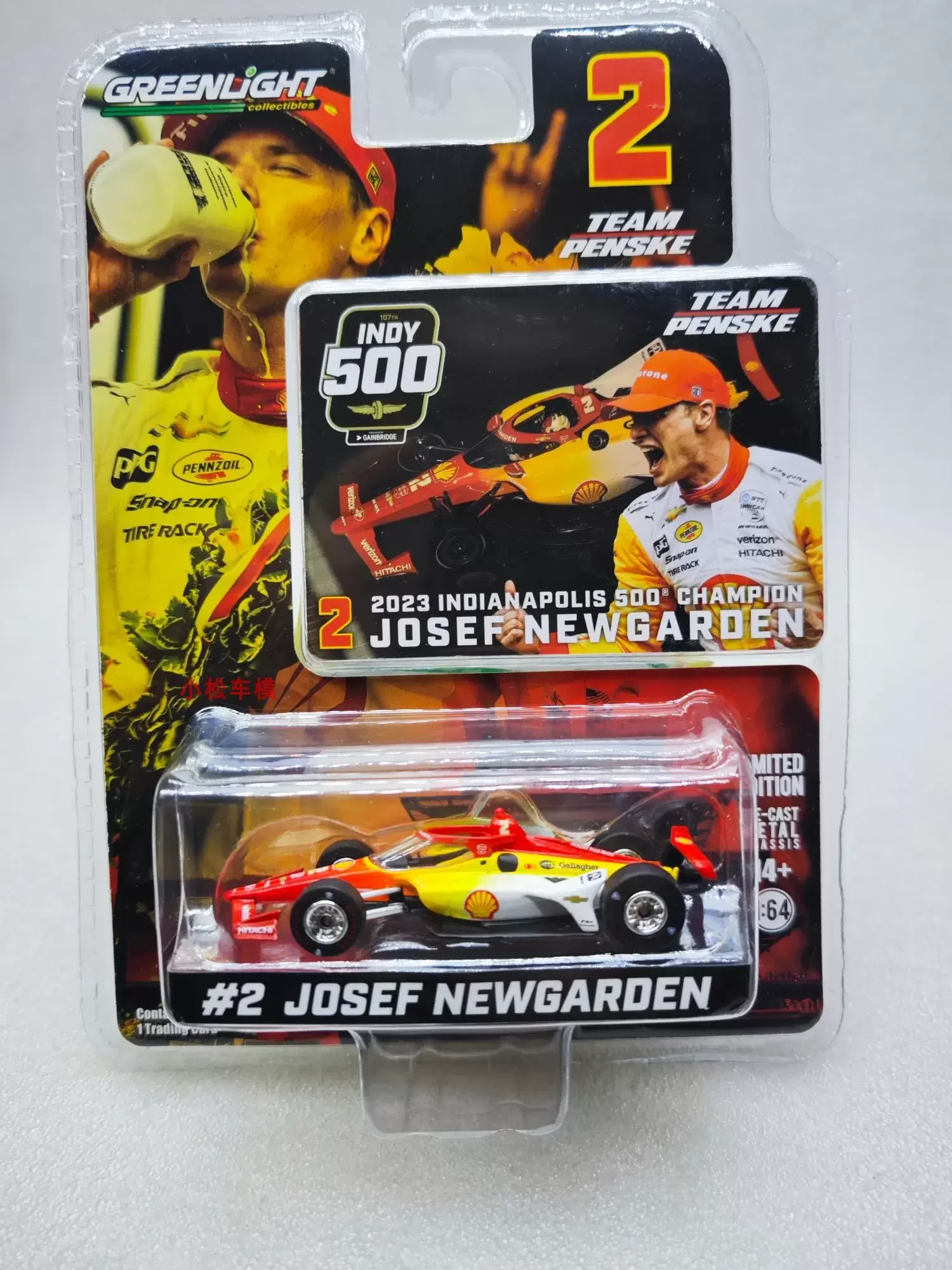1:64 2023 NTT # 2-местная модель автомобиля из металлического сплава Josef Newgarden игрушки