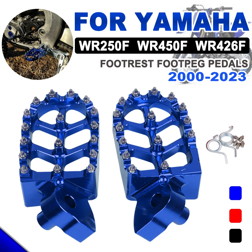 Колышки для ног мотоцикла, педали для ног, подножка для ног WR250F 2001-2023 WR450F 2003-2023 WR426F 2001 2002 WR 250F 450F 426F, аксессуары