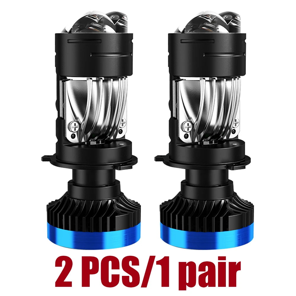 H4 Мини Би светодиодные линзы проектора Лампы Canbus Мотоцикл Турболампы Дальний свет Ближний свет 12 В 24 В 32 В 6000 К Автомобильные фары