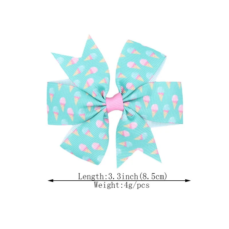 Заколки для волос с V-образным принтом ласточкин хвост модные зажимы фруктовым