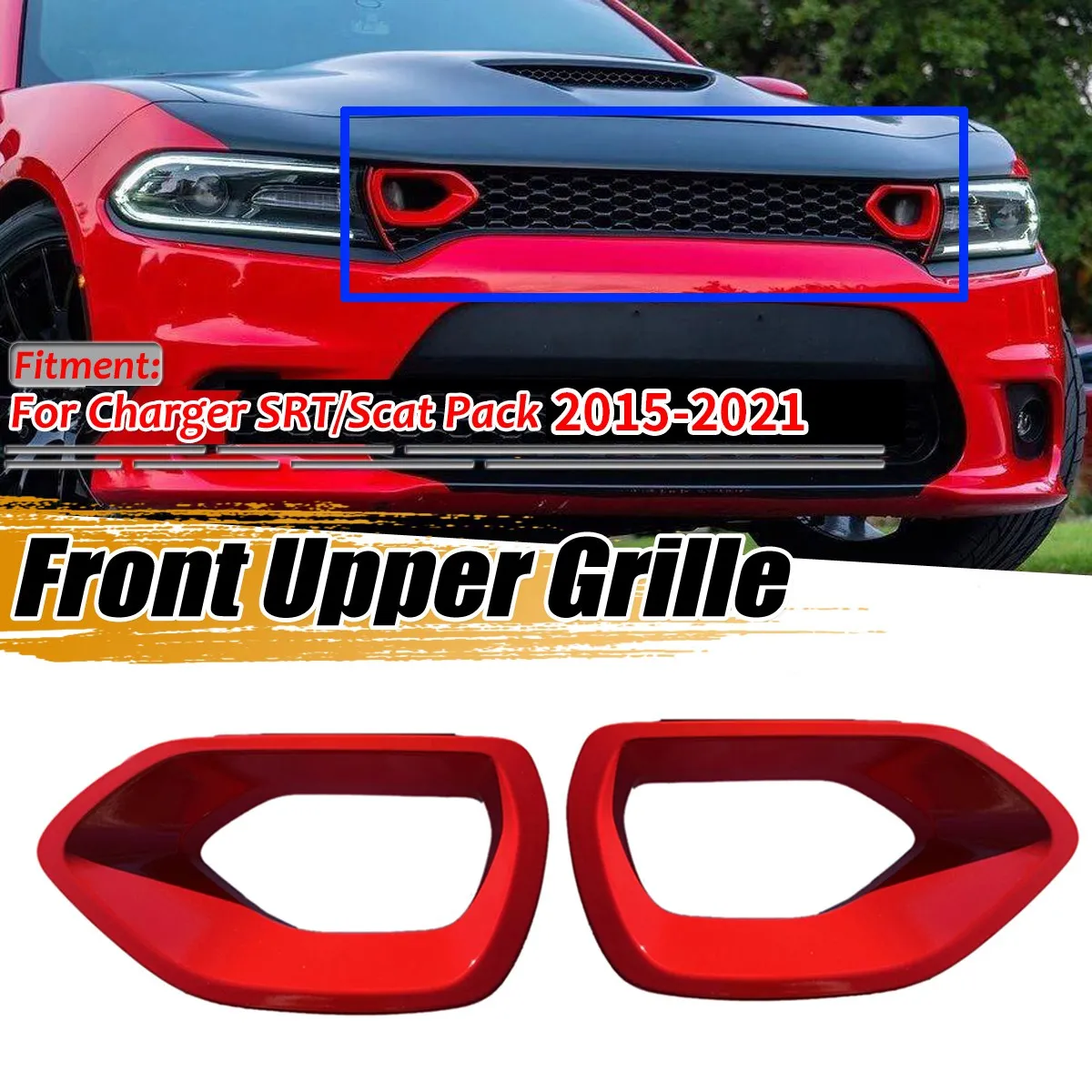 Для 2019-2021 Dodge Charger SCAT PACK / HELLCAT вставка для радиатора свежего воздуха/набор ободок