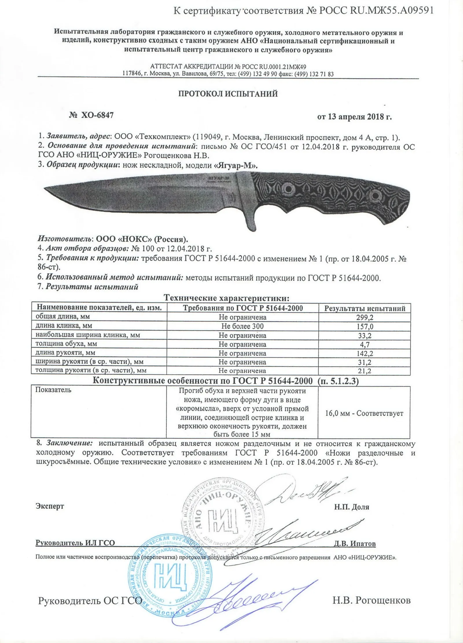 Купить Нож Ягуар М От Фирмы Нокс