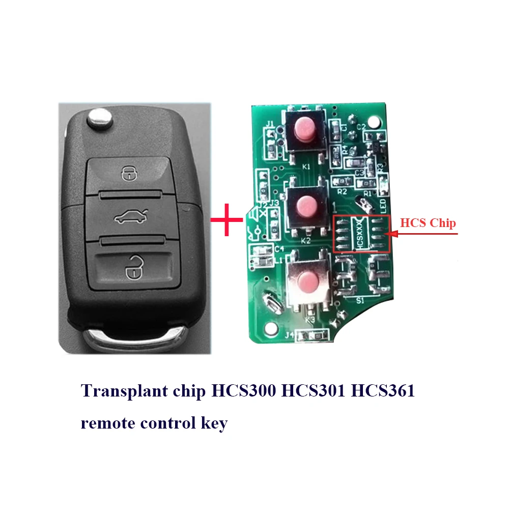 2 шт., 434 МГц, дистанционный ключ, принимается для передачи данных HCS300 HCS301 HCS361, микросхема, пульт дистанционного управления с подвижным кодом