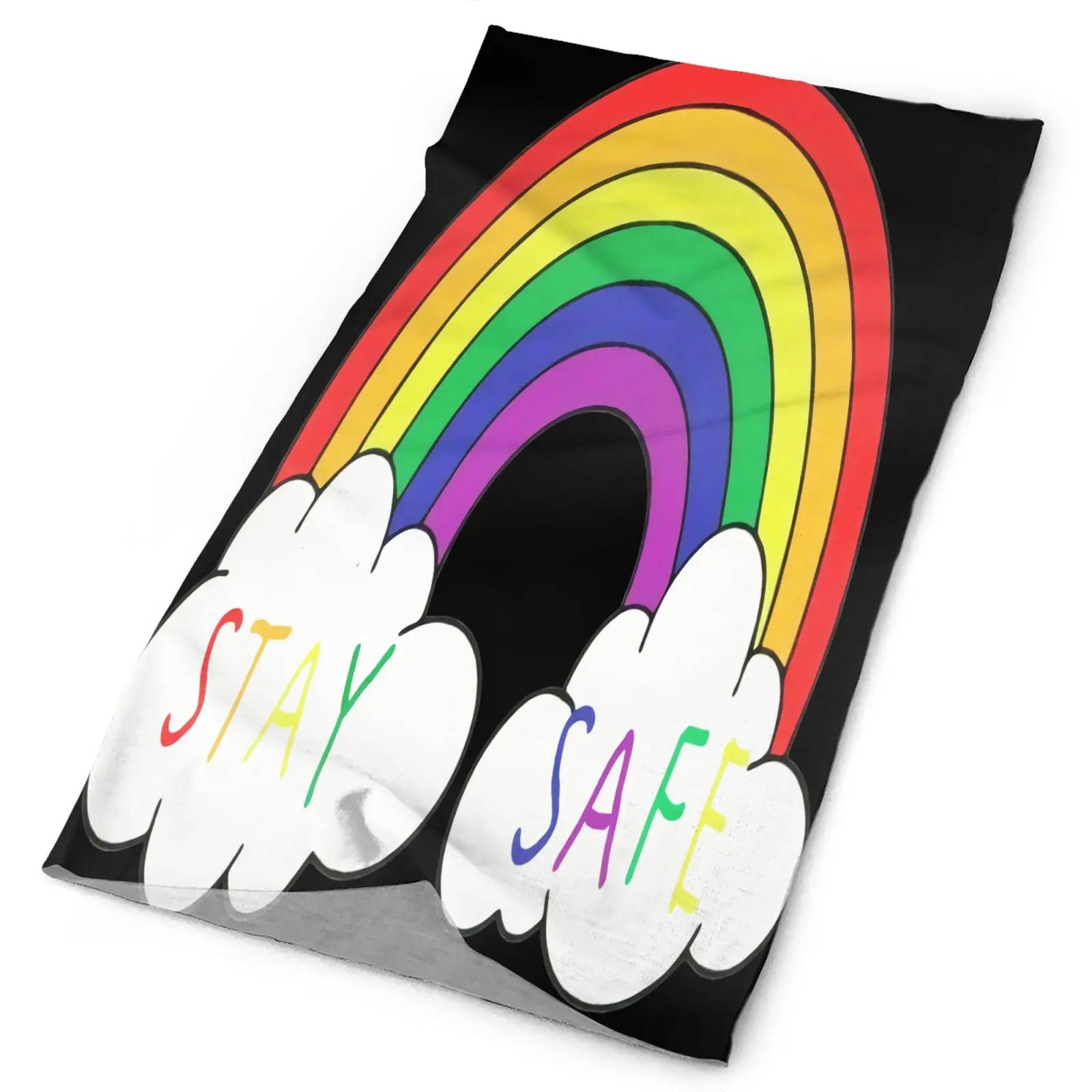 

Мужская бандана-маска на лицо Stay Safe, Радужный шарф для рыбалки, походный шарф, тактический головной шарф для велоспорта