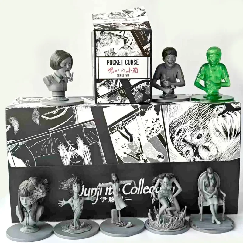 Фото Junji Ito Curse Terror Horror комикс слепая коробка игрушки Tomie Slug Girl кукла подарки игрушки коллекционные украшения подарки для детей №1
