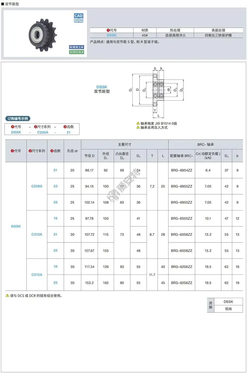 Стандартная Звездочка с двойным шагом