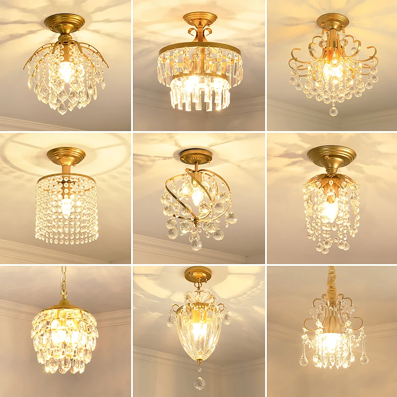 

Creative Led Crystal Aisle Light Hallway Lamp Corridor Modern Minimalist Lamp in the Living Room Ceiling Lamp Balcony Lighting
