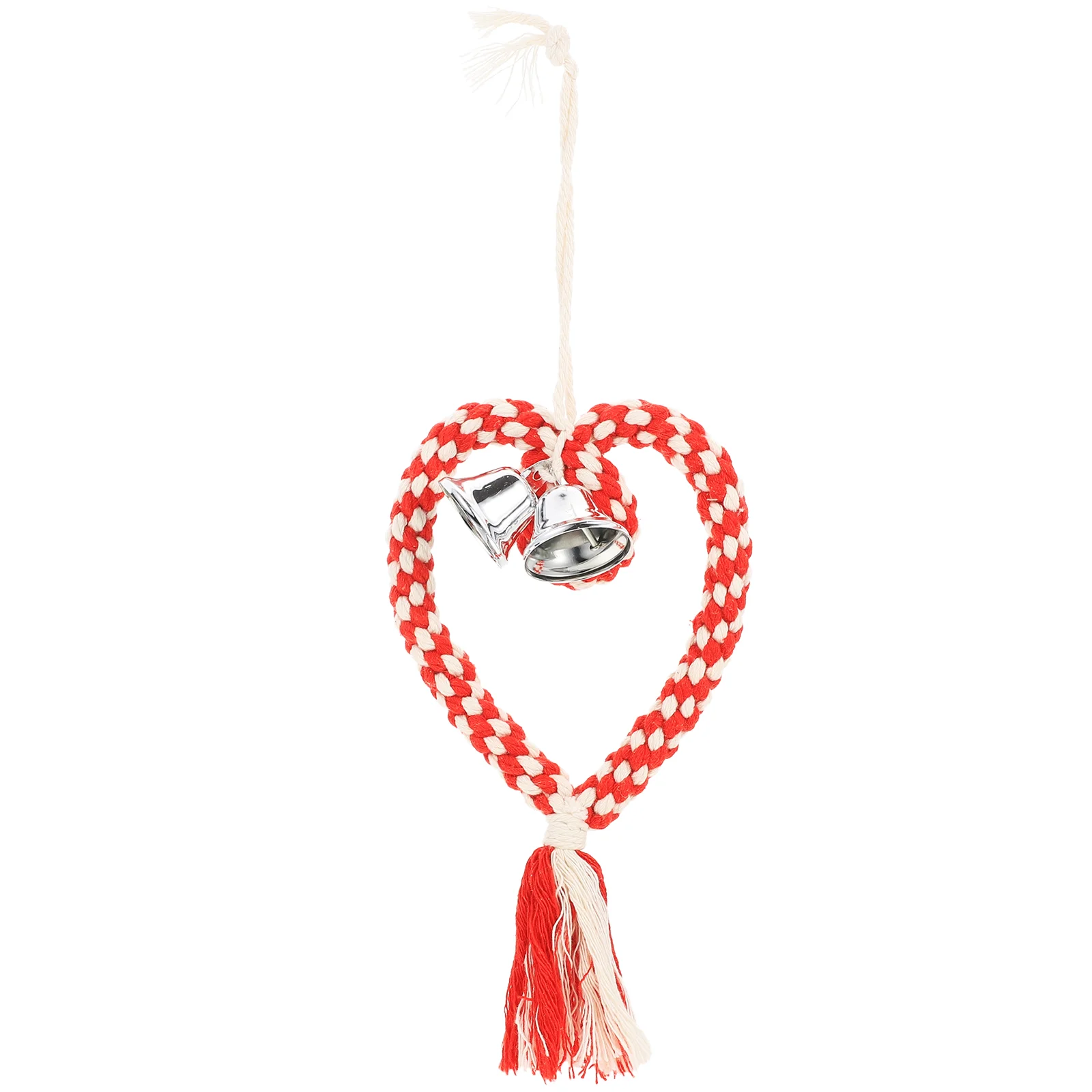 

1 Set of Woven Decor Cotton Garland Christmas Party Ornaments Creative Tassel Pendant