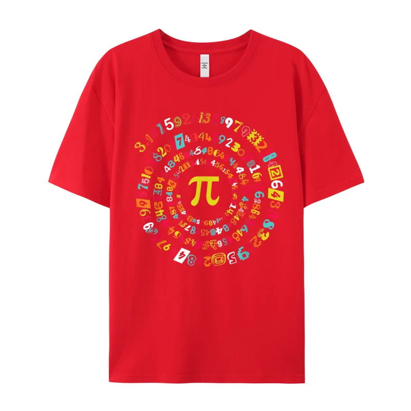 Funny Pi Day Shirt Spira T-shirts Classic Short Sleeve Letter Premium Cotton Crewneck Men's Tops &amp Tees T Lovers
