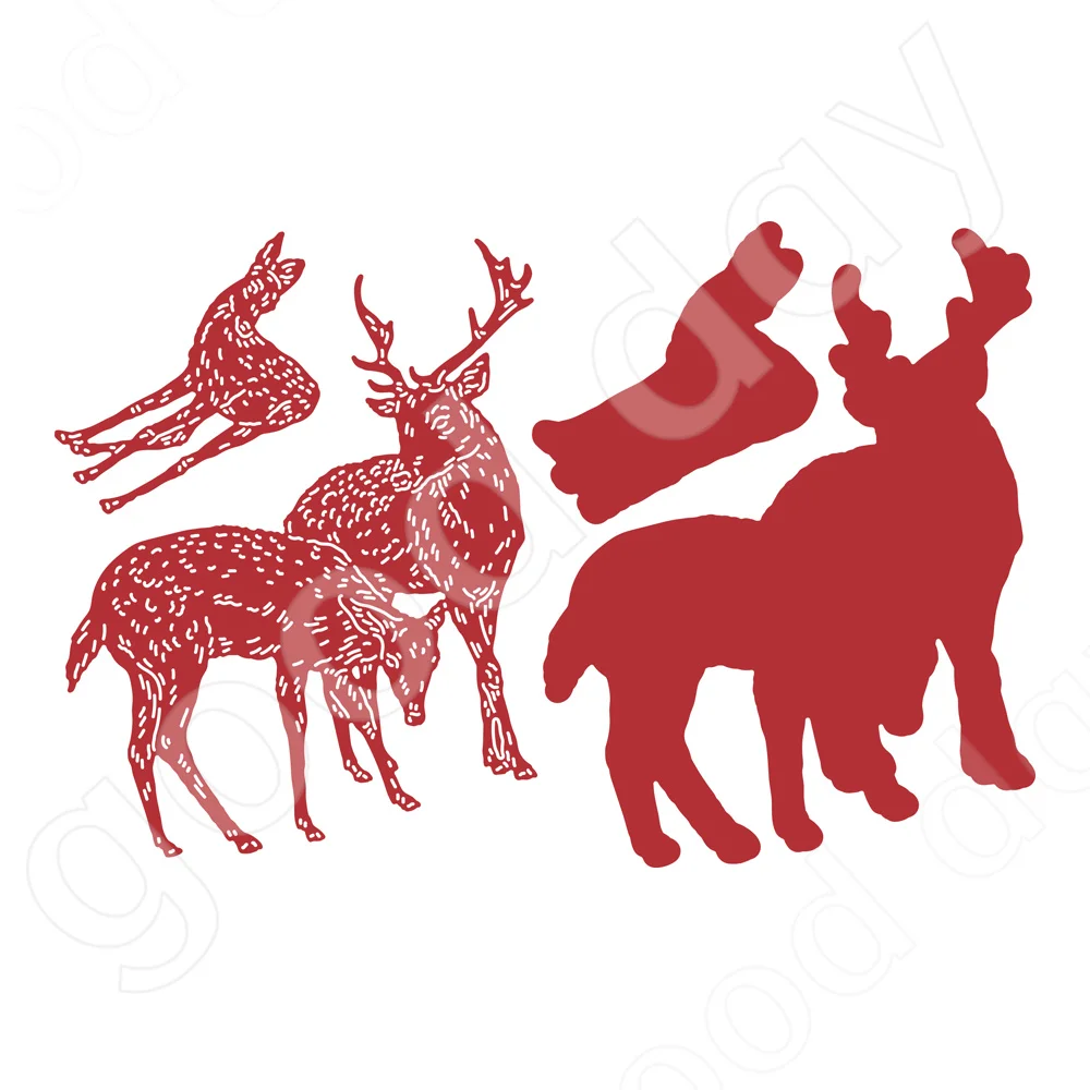 

Arrival 2022 New Christmas Deer To My Heart Metal Cutting Dies Scrapbook Diary Decoration Embossing Template DIY Card Handmade