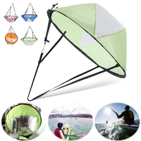 108cm kayak sail foldable downwind sail with clear window storage bag uv protection downwind wind paddle for kayak canoe boat