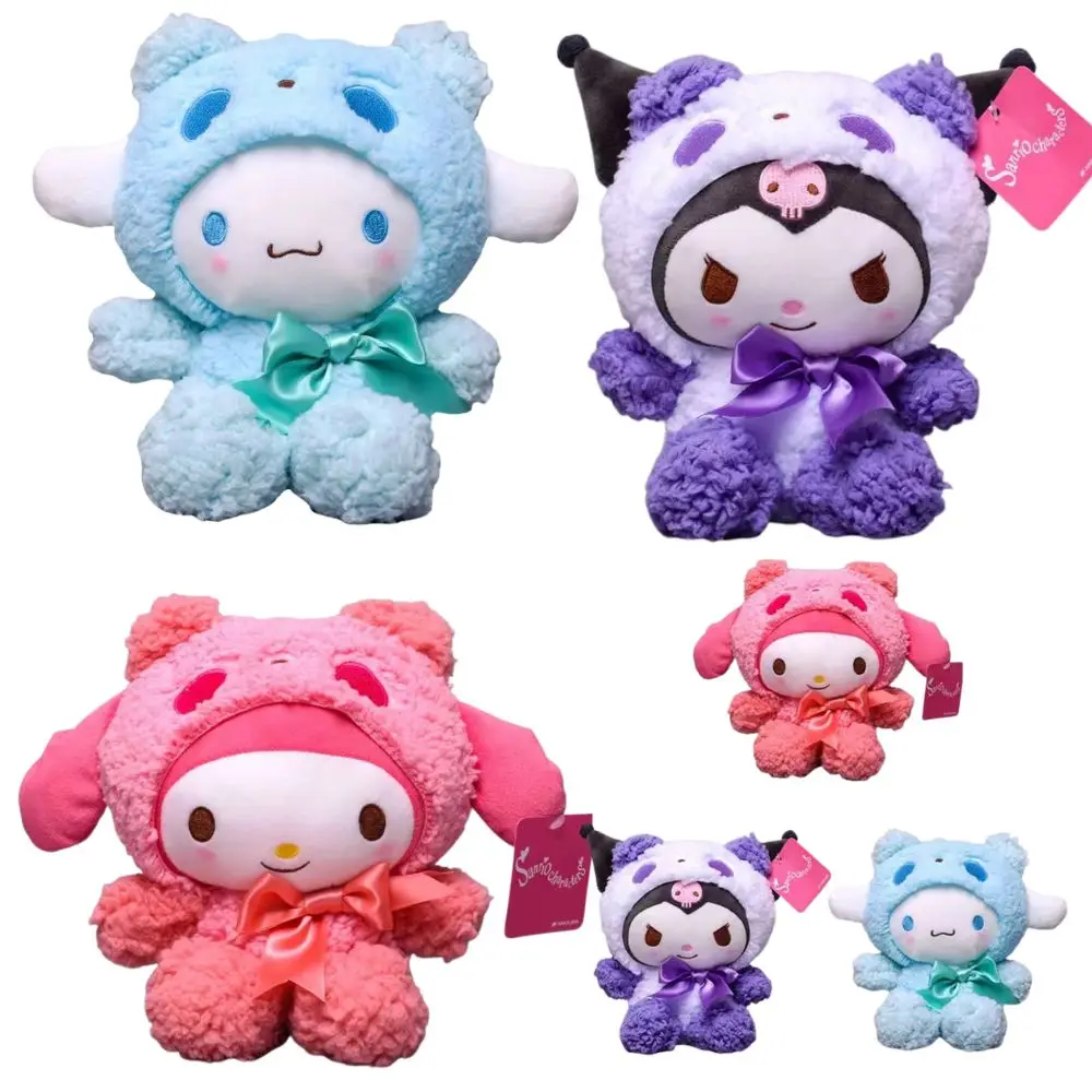 

22CM Kawaii Sanrio Plush Anime Kuromi Doll Hello Kitty Plushie Cinnamoroll Toy Gift for Girls