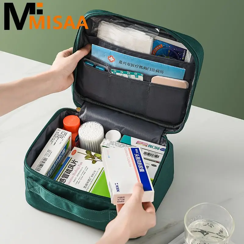 

Набор для хранения лекарств, водонепроницаемый медицинский шкаф, вместительная Портативная сумка для хранения, органайзер, утолщенная коробка для лекарств