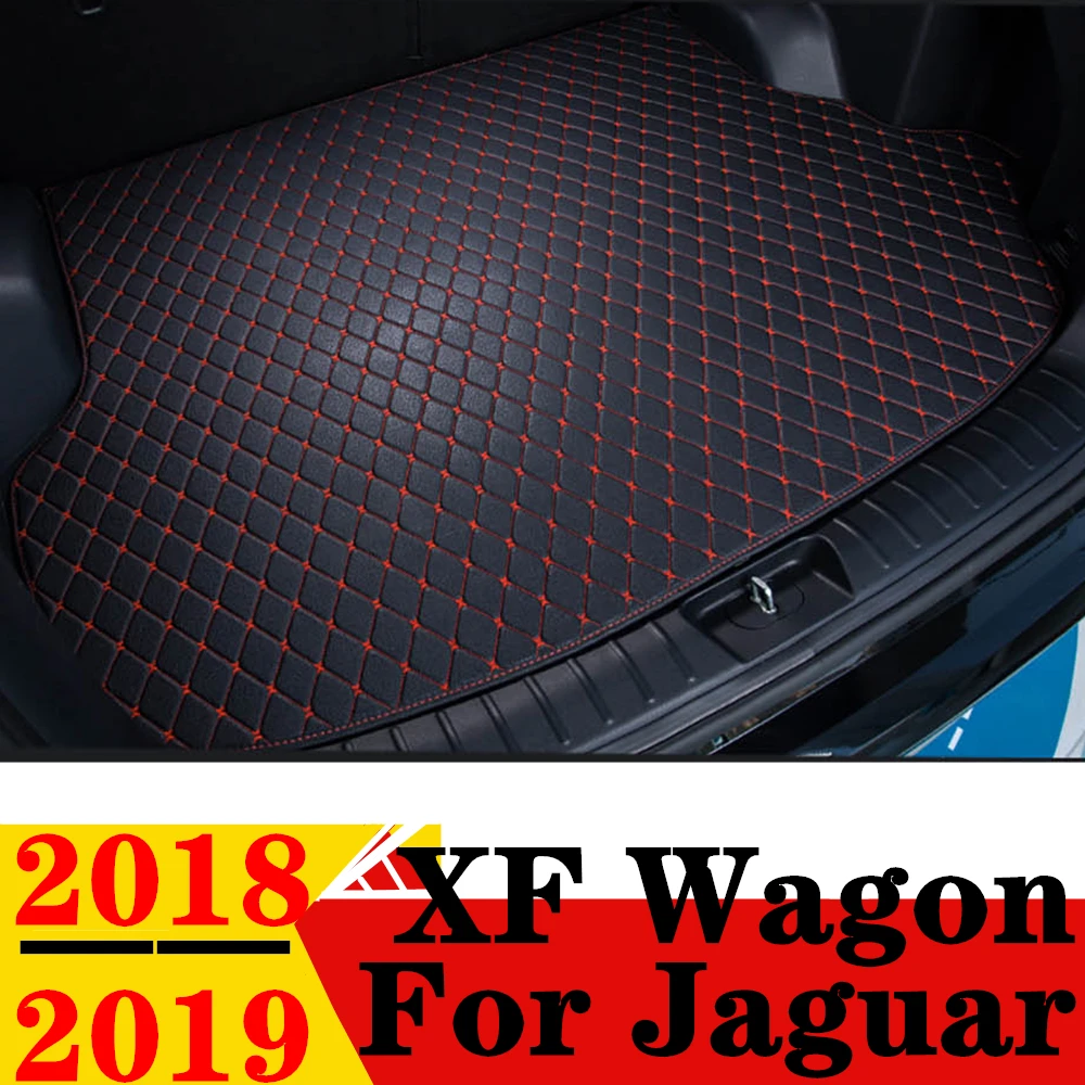 

Автомобильный коврик для багажника Jaguar XF Wagon 2018 2019, для любой погоды XPE, задний ковер для груза, подкладка для багажника, автозапчасти, коврик для багажника