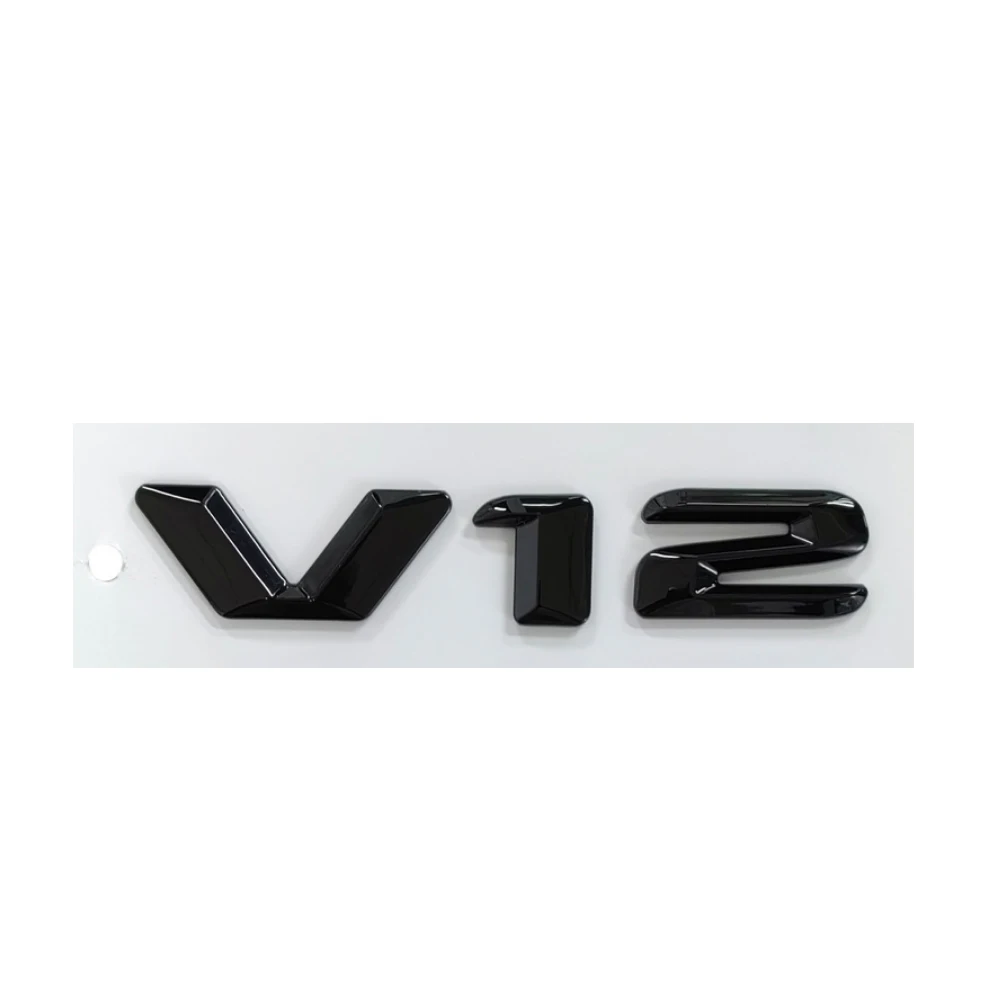 Черная наклейка на эмблему V12, наклейка на заднюю часть багажника V12 Для AMG, Mercedes Benz Maybach, 4matic, V8, V12, BITURBO, наклейка на Mercedes