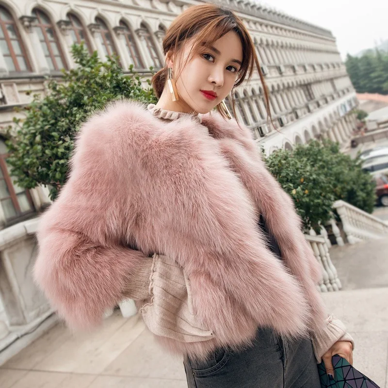 Thick Warm Fur Coat Winter Fashion O-neck Faux Fur Jacket Fluffy Plus Size Solid Color Elegant Plush Fur Coats Outerwear 2023