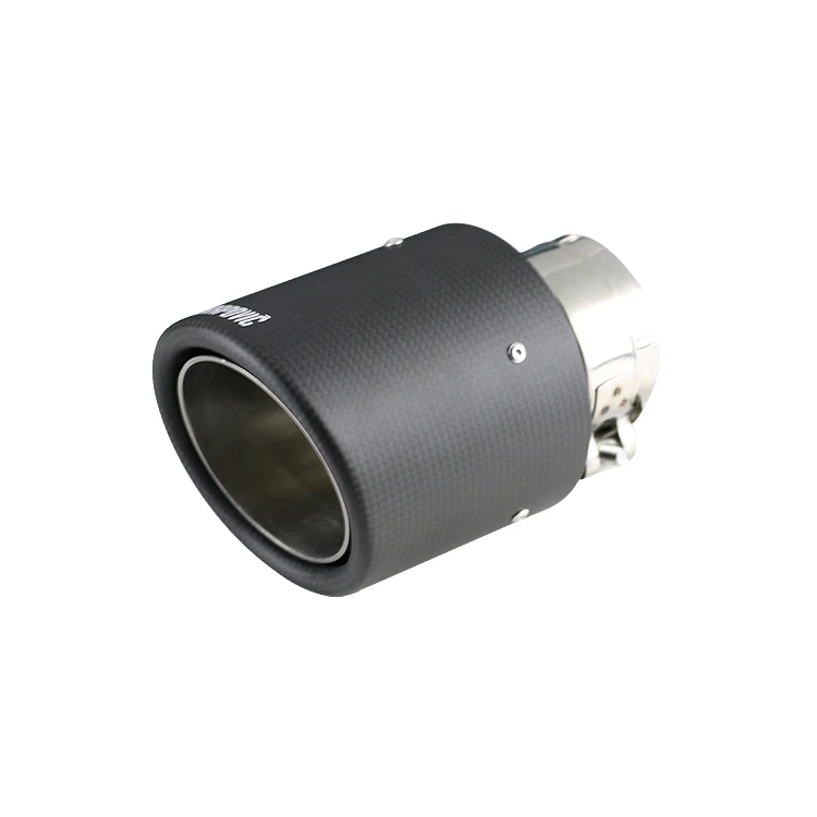 Автомобильный выхлопной наконечник из углеродного волокна 63 мм Круглый Выход 96