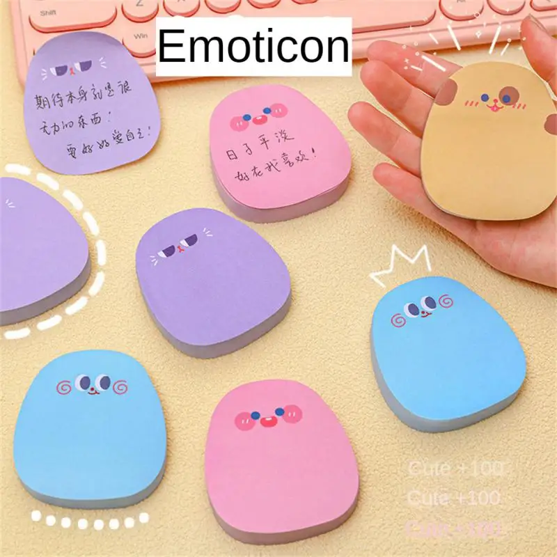 Legal Pad Decorative Rich Colors Funny Expression Design Not Easy To Break High Capacity School Supplies Cute Note Useful