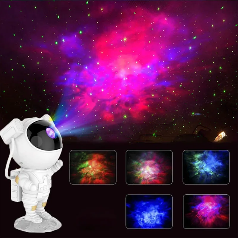 

Astronaut Starry Sky Projection Lamp USB Galaxy Projector Home Atmosphere Night Light Room Decoration Luminaires Children's Gift