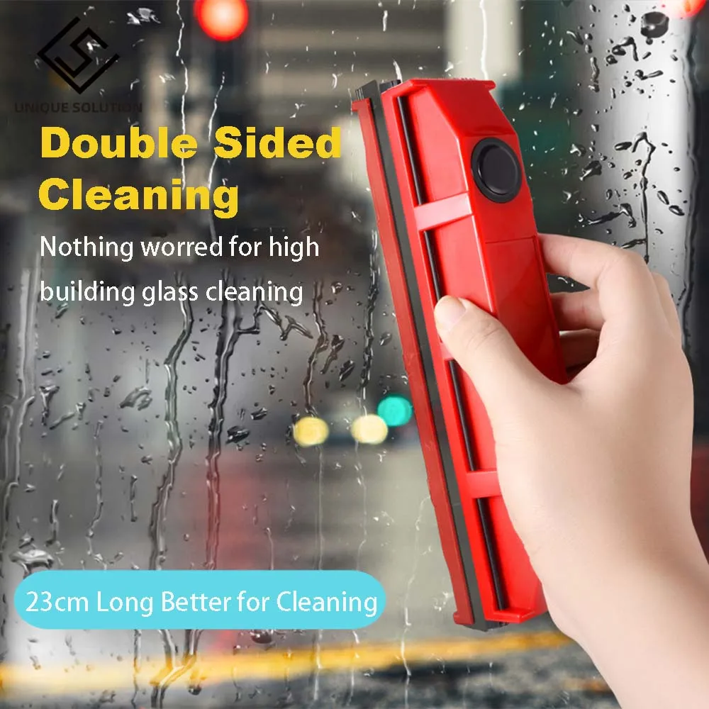 

Outdoor Easy Use Double Sided Multifunctional Hand Tool Portable Magnetic Window Cleaner Glass Brush Hotel Useful Practical