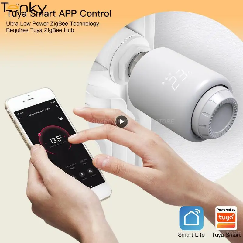

Zigbee Valve Actuators Remote Temperature Controller Wireless Tuya Smart Wifi Thermostatic Radiator