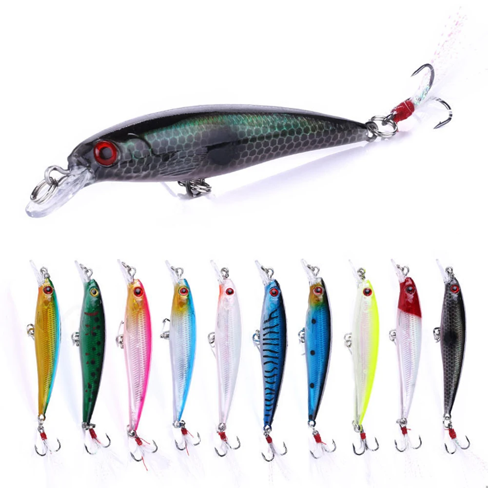 

1pcs 9cm/8g Artificial Bait Minnow Fishing Lure Bass Crankbait Tackle Wobbler 9cm Freshwater Saltwater Bionic Baits Pesca