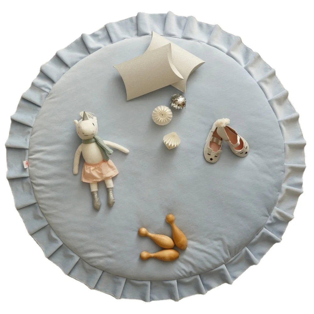 

Baby Kids Play Mat Foldable Soft and Washable Toys Storage Organizer Children Rugs Alfombras Para La Sala Moderna