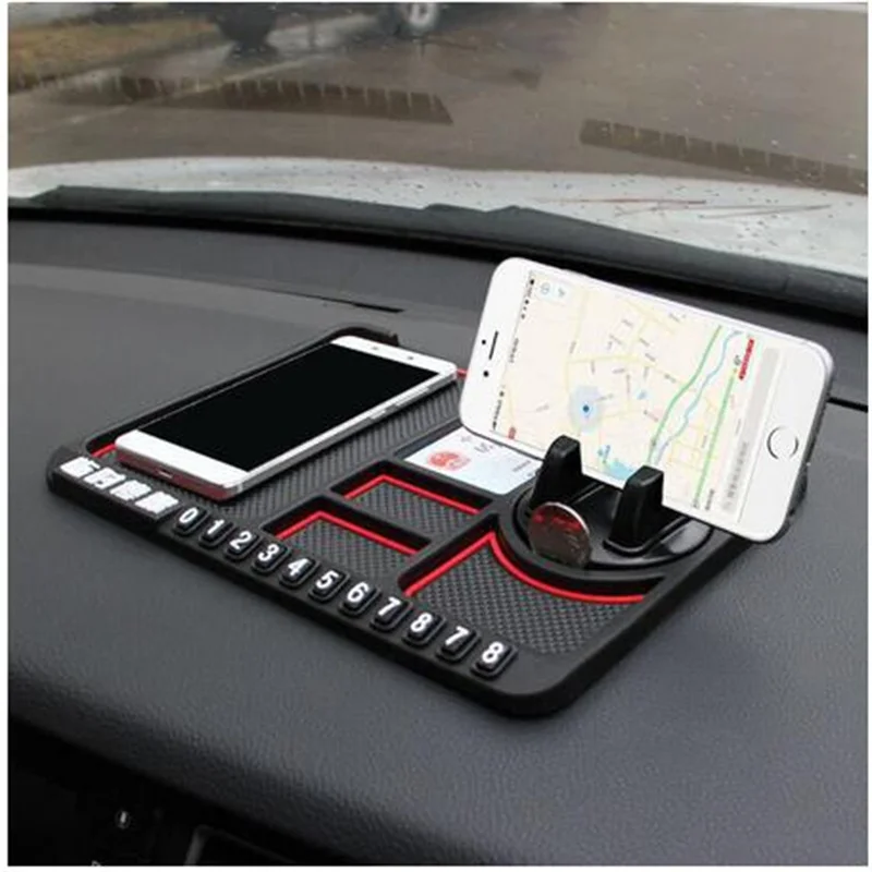 

Multi-Functional Car Anti-Slip Mat Auto Phone Holder Non Slip Sticky Anti Slide Dash Phone Mount Silicone Dashboard Car Pad Mat
