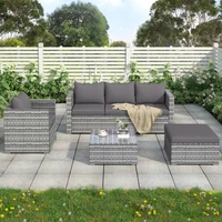 Garden Furniture Sets Garden Lounge Set Polyrattan Seating Group for 5 People Garden Furniture Set with Table for Garden Balcony