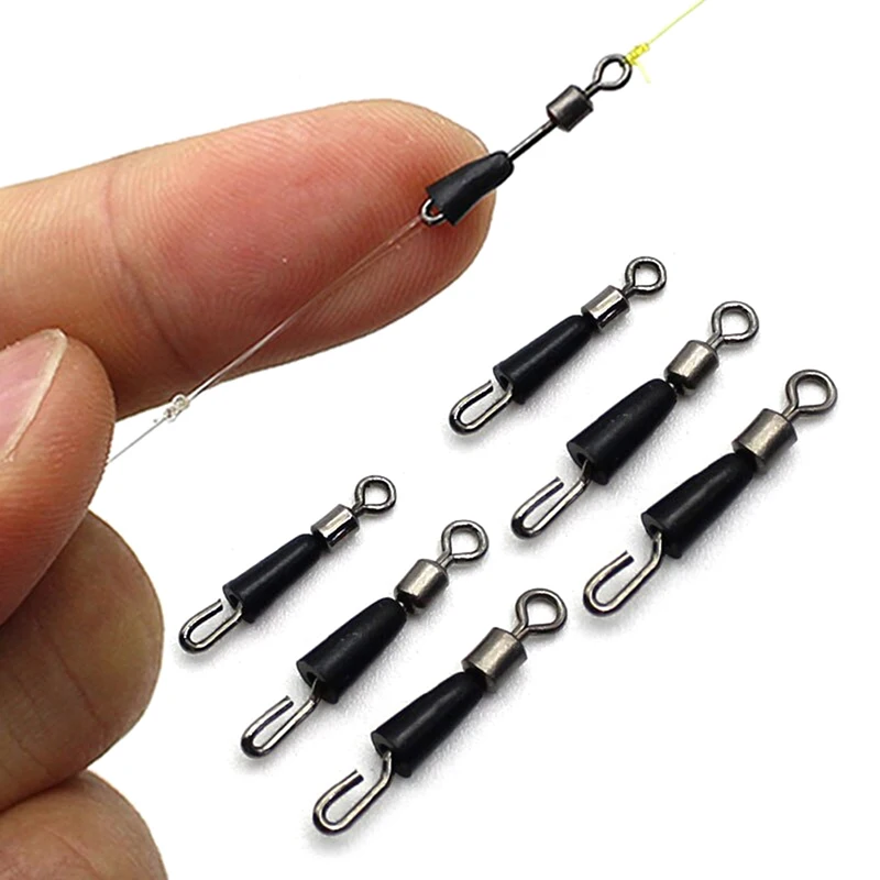 Купи 30pcs Fishing Tackle Connector Feeder Fishing Accessories Swivel Snaps for Carp Carp Fishing Quick Change Feeder Swivels Method за 48 рублей в магазине AliExpress