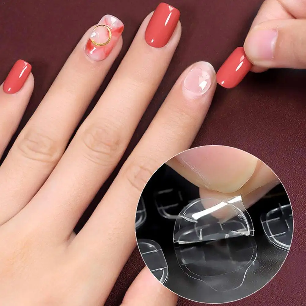 

Jelly Glue Environmental Protection Transparent Invisible Adhesive Sticker Waterproof Double-Sided False Nail Adhesive Piece