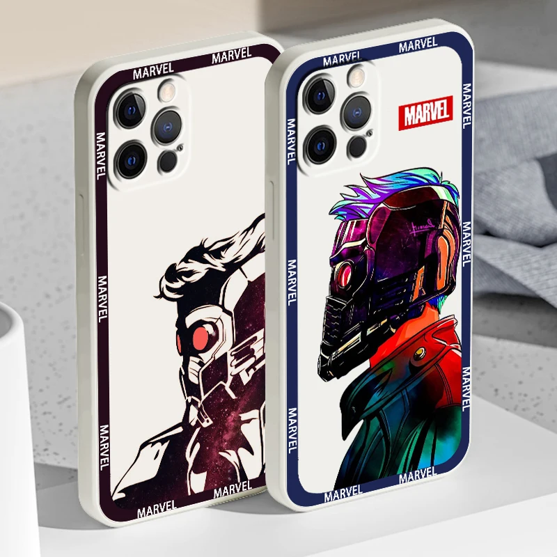 

Star-Lord Guardians Galaxy Liquid Rope Phone Case For Apple IPhone 14 13 12 Mini 11 Pro XS MAX XR X 8 7 Plus SE Soft Cover