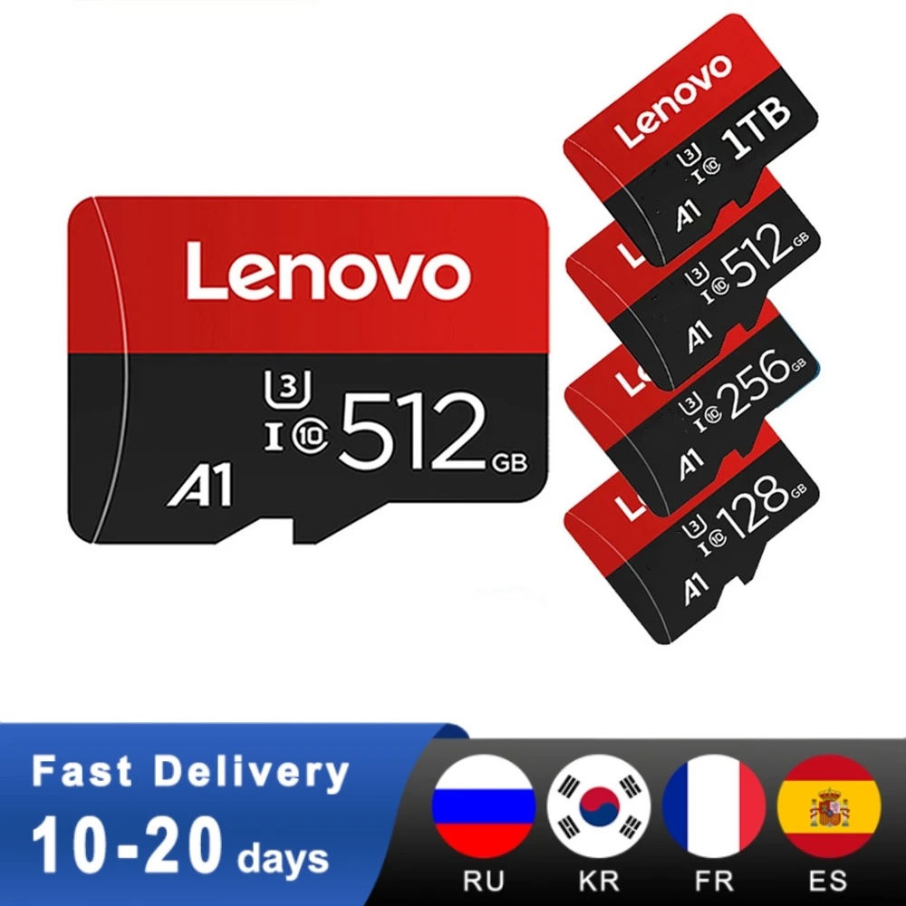 

Оригинальная Micro SD карта Lenovo 256 ГБ 128 ГБ мини SD карта 256 Гб карта памяти 64 Гб Высокоскоростная 16 ГБ 32 ГБ 512G Class10 TF флеш-карта