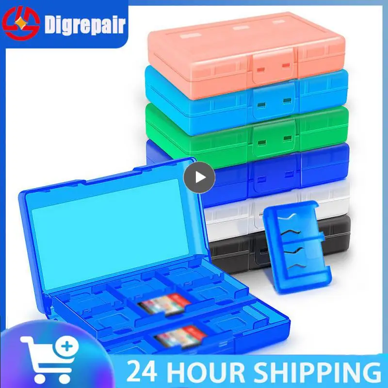 

Stable And Not Loose Storage Box Pink Game Machine Peripheral Large Capacity Game Machine Card Box Mini Portable Blue White